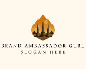 Thai Temple Landmark logo design