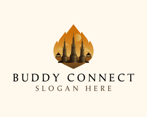 Thai Temple Landmark logo design