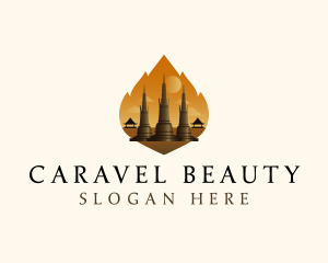 Thai Temple Landmark logo design