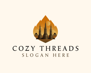 Thai Temple Landmark logo design