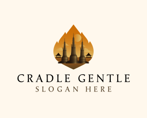 Thai Temple Landmark logo design