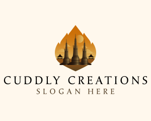 Thai Temple Landmark logo design