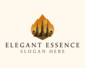 Thai Temple Landmark logo design