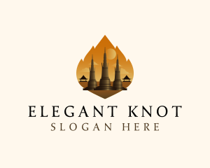 Thai Temple Landmark logo design