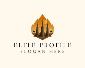 Thai Temple Landmark logo design