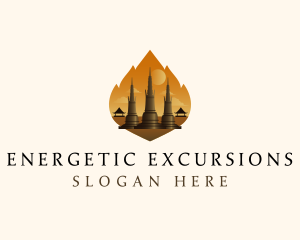 Thai Temple Landmark logo design