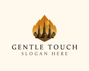 Thai Temple Landmark logo design