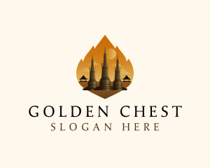 Thai Temple Landmark logo design