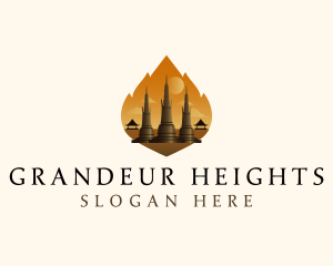 Thai Temple Landmark logo design
