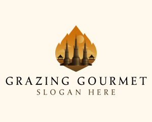 Thai Temple Landmark logo design