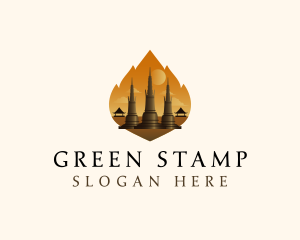 Thai Temple Landmark logo design