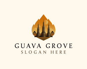 Thai Temple Landmark logo design