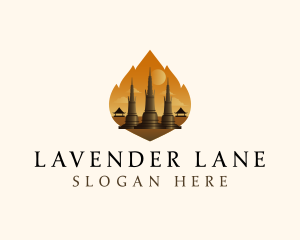 Thai Temple Landmark logo design