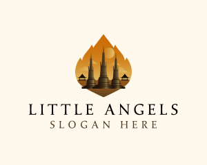 Thai Temple Landmark logo design