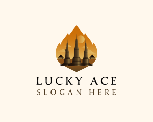 Thai Temple Landmark logo design