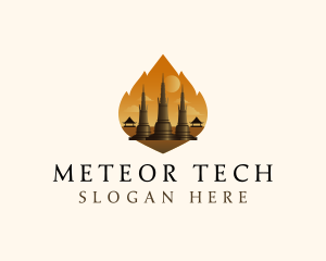 Thai Temple Landmark logo design