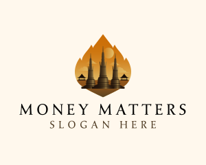 Thai Temple Landmark logo design