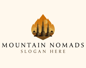 Thai Temple Landmark logo design