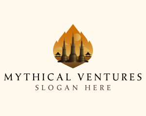 Thai Temple Landmark logo design