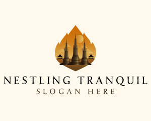 Thai Temple Landmark logo design