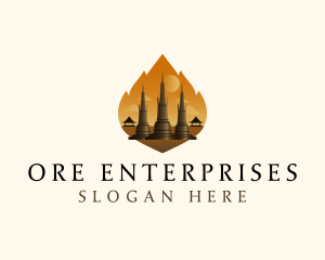 Thai Temple Landmark logo design