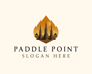 Thai Temple Landmark logo design