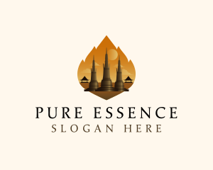 Thai Temple Landmark logo design