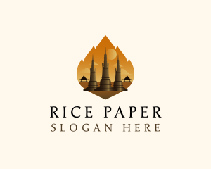 Thai Temple Landmark logo design