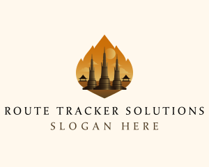 Thai Temple Landmark logo design