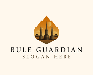 Thai Temple Landmark logo design