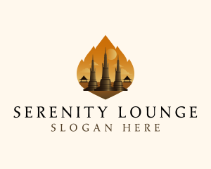 Thai Temple Landmark logo design