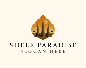 Thai Temple Landmark logo design