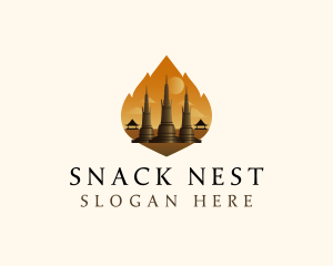 Thai Temple Landmark logo design