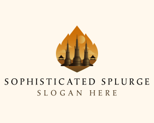 Thai Temple Landmark logo design