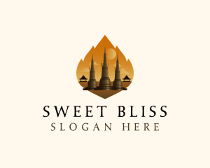 Thai Temple Landmark logo design