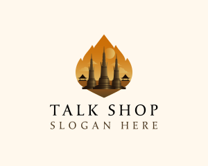 Thai Temple Landmark logo design