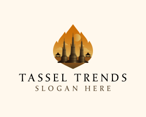 Thai Temple Landmark logo design