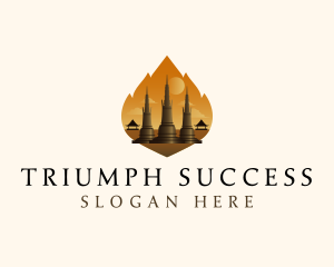 Thai Temple Landmark logo design