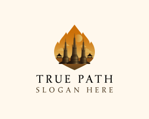 Thai Temple Landmark logo design