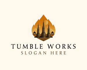 Thai Temple Landmark logo design