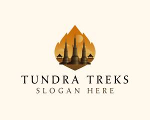 Thai Temple Landmark logo design