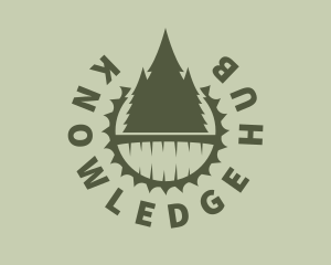 Pine Tree Sawmill Badge logo