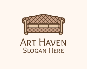 Retro Sofa Furniture logo design