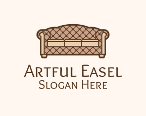 Retro Sofa Furniture logo design