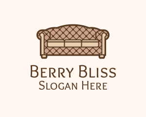 Retro Sofa Furniture logo design