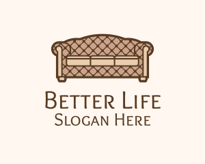 Retro Sofa Furniture logo design