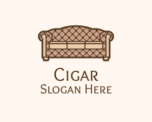 Retro Sofa Furniture logo design