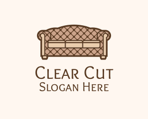 Retro Sofa Furniture logo design