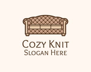 Retro Sofa Furniture logo design