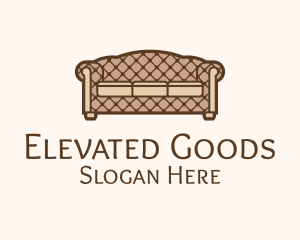 Retro Sofa Furniture logo design